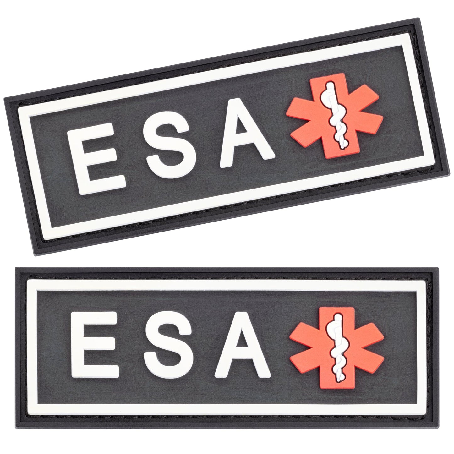 Dogline ESA dog 3D rubber patches – durable identification patches for emotional support animal gear