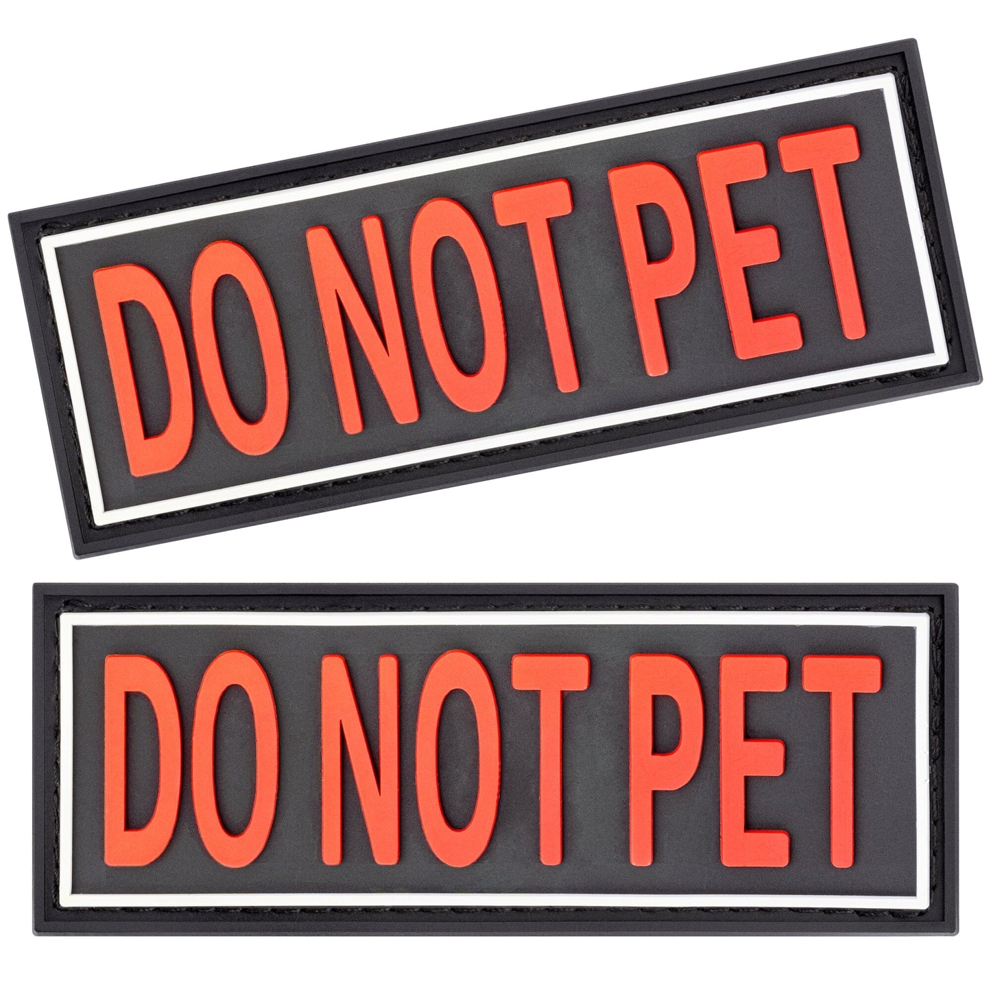 dogline 3D rubber removable patches for dog harness and vest – customizable, durable identification patches for service and working dogs