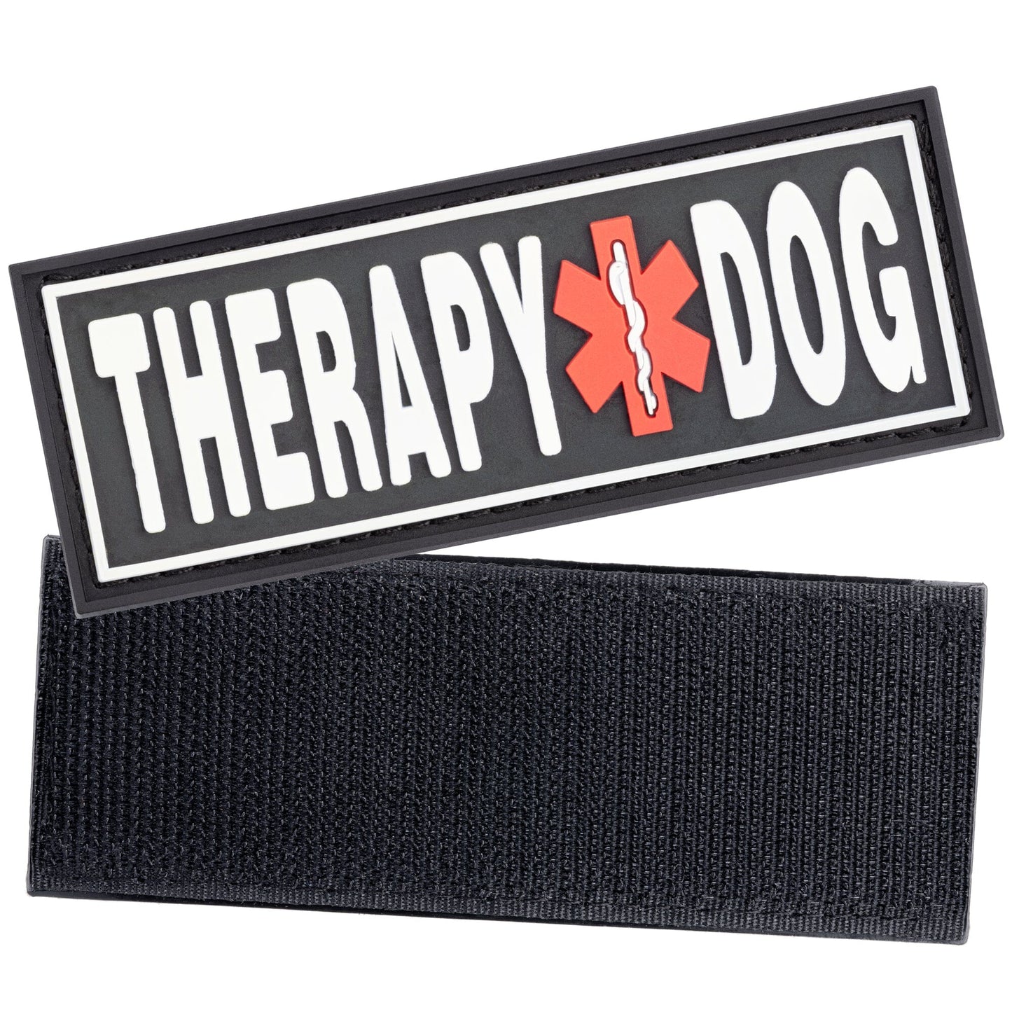 dogline 3D rubber removable patches for dog harness and vest – customizable, durable identification patches for service and working dogs