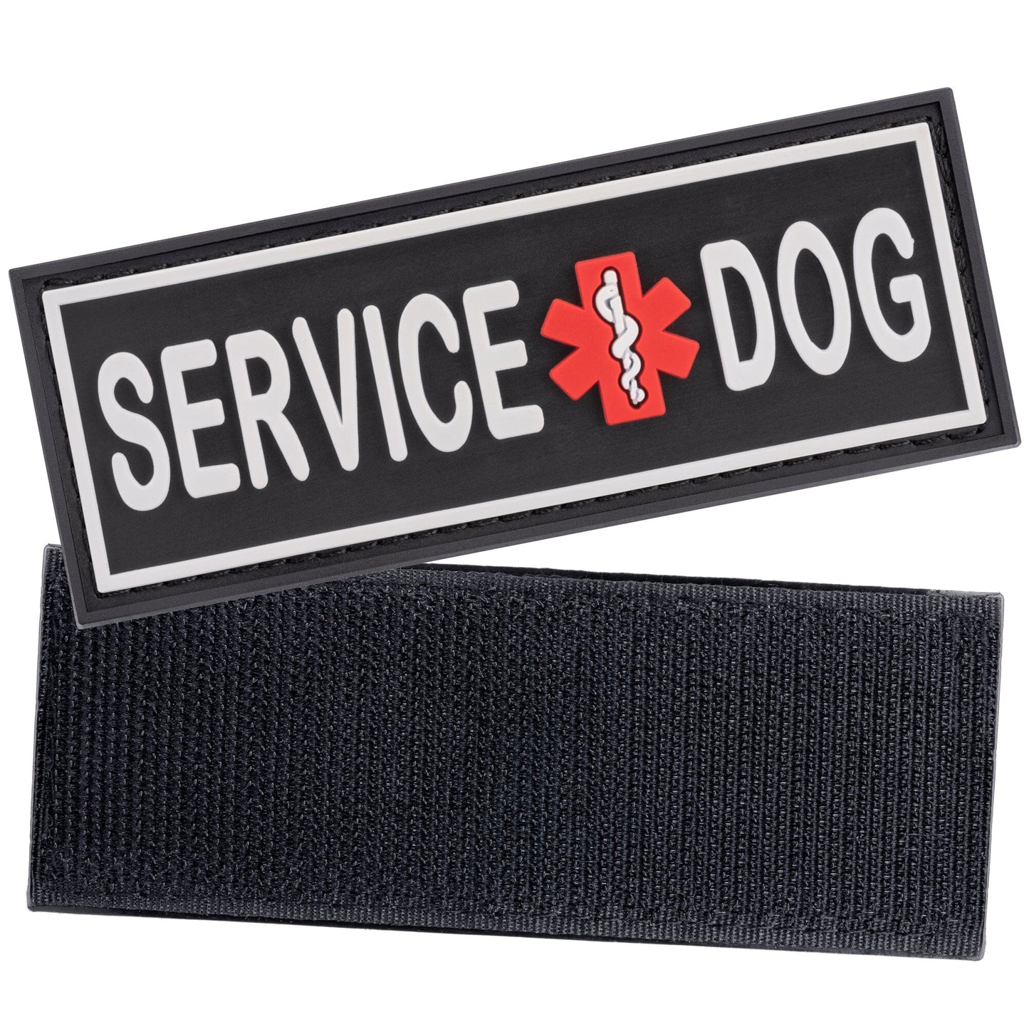 Dogline service dog 3D rubber patches – durable, high-quality patches for identification on service dog gear