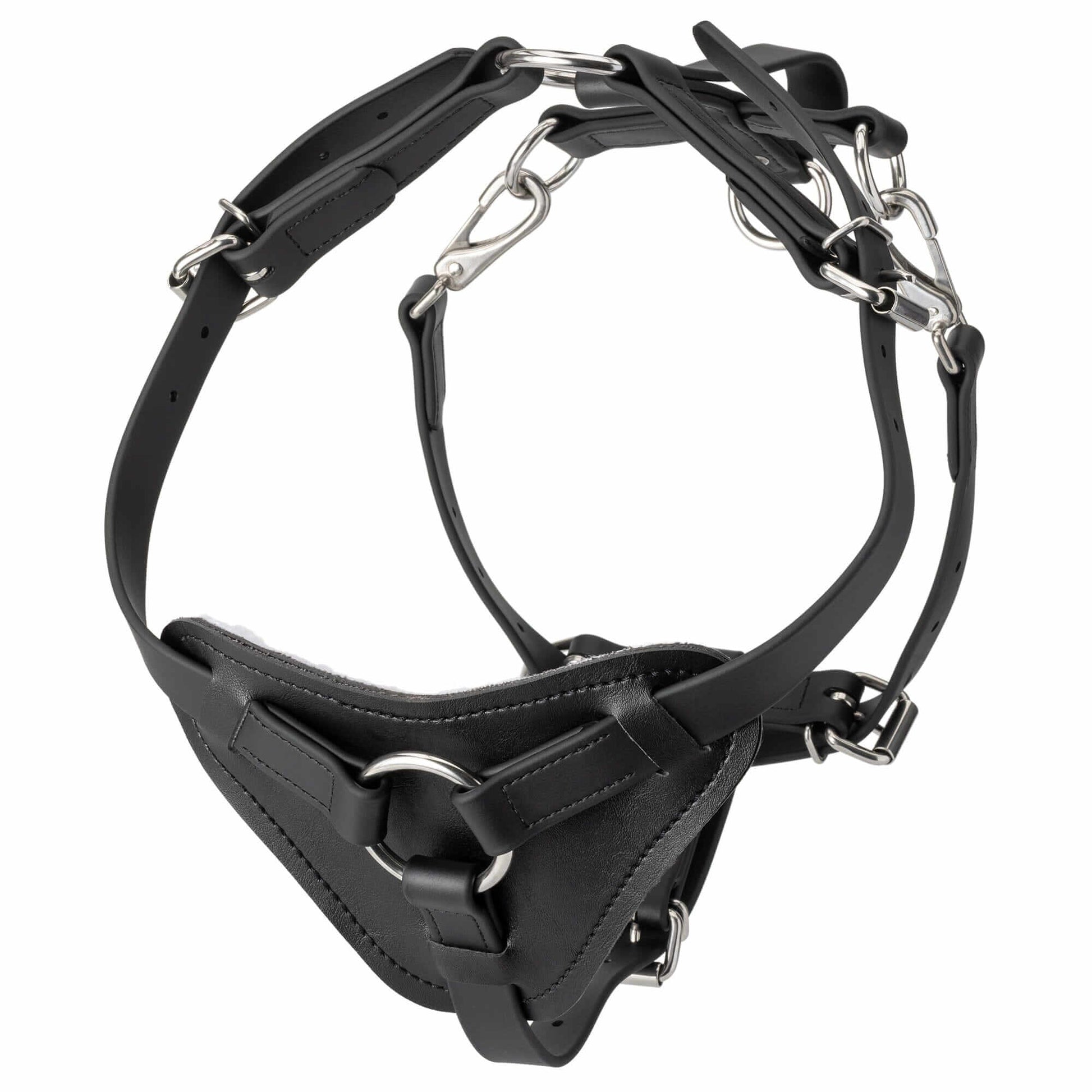 Viper Surge Biothane working dog harness with stainless steel hardware, waterproof and heavy-duty design for professional use"