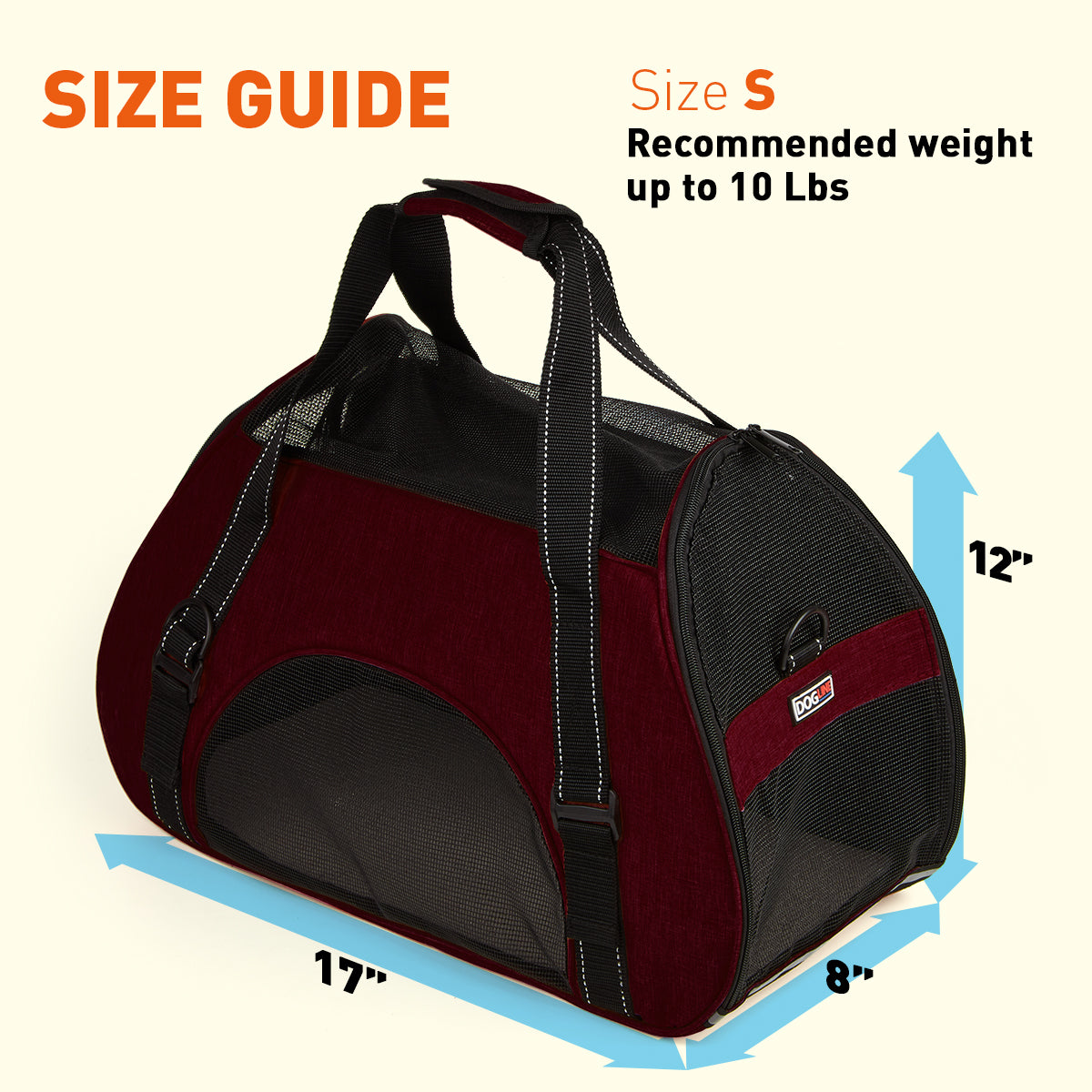 Airline-approved pet carrier backpack with small dog inside, head sticking out for safe, comfortable, and hands-free travel"