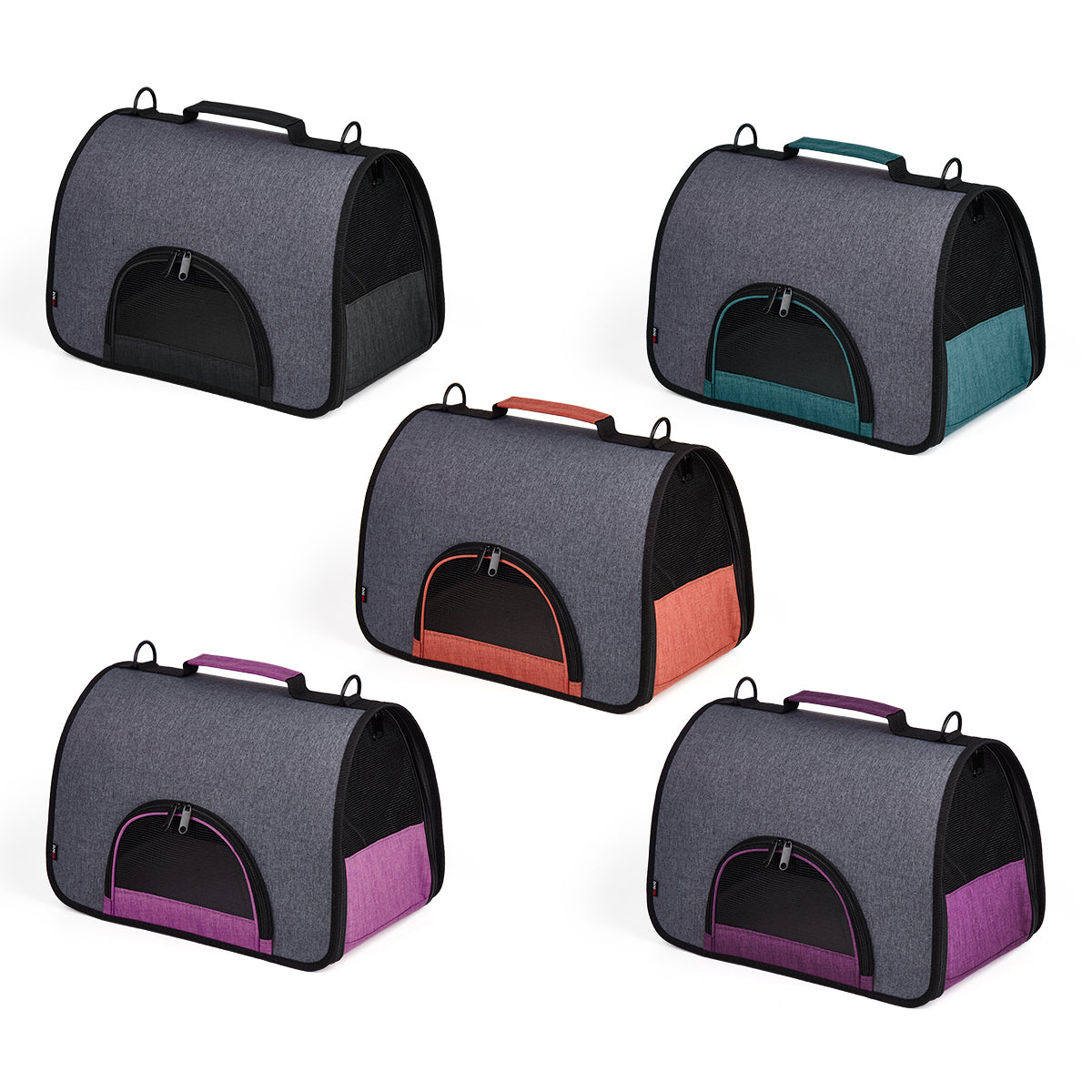 Dual color collapsible pet carrier – lightweight, portable, and easy-to-store carrier for small dogs and cats