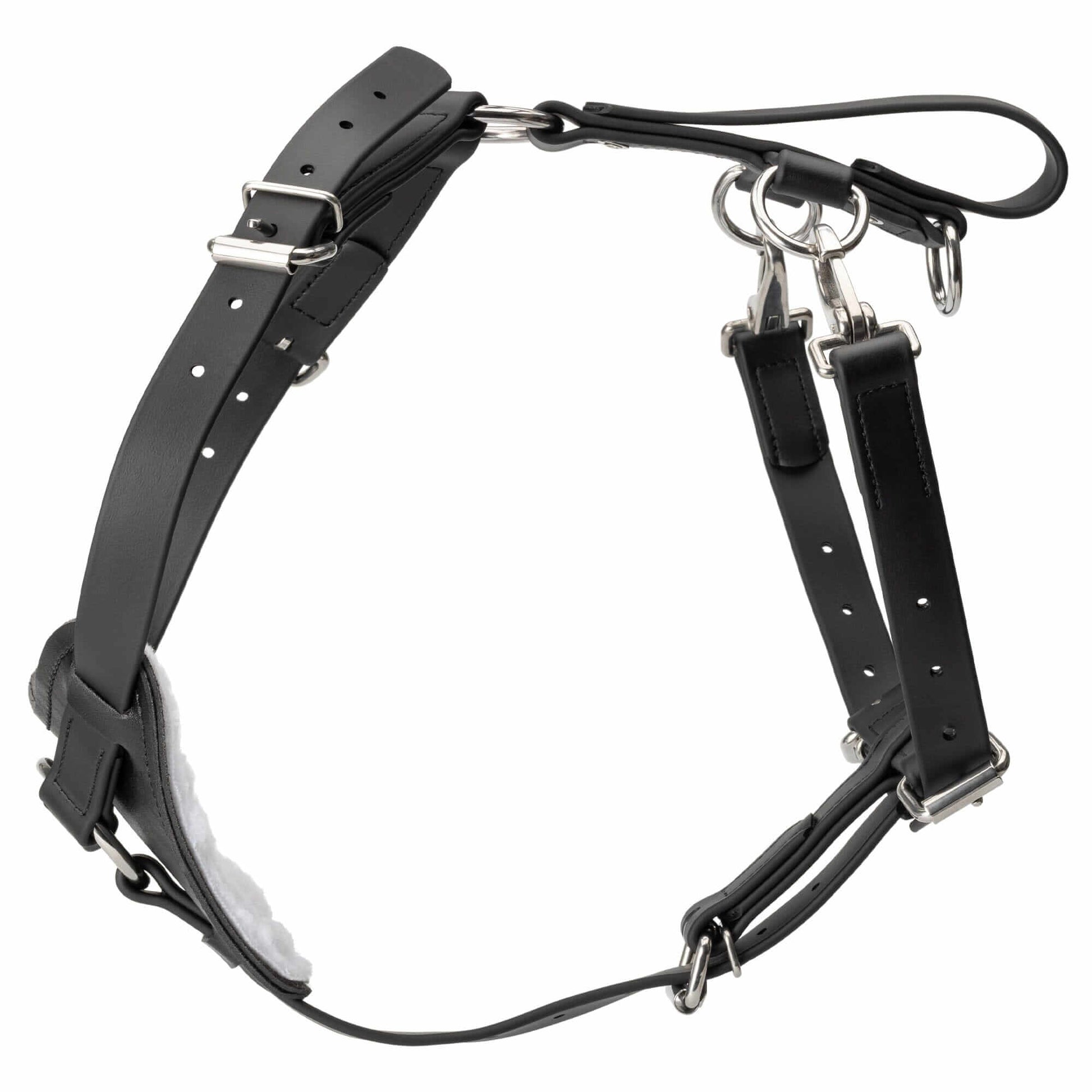 Viper Surge Biothane working dog harness with stainless steel hardware, waterproof and heavy-duty design for professional use"