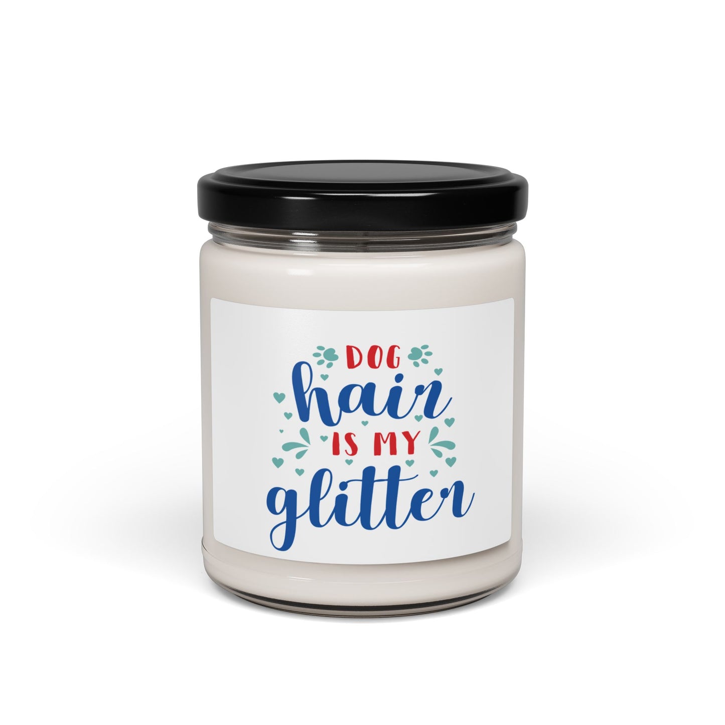 Dog Hair Is My Glitter Candle – Pet Odor Eliminating Soy Candle for Dog Lovers, Funny Dog Mom Home Decor Gift