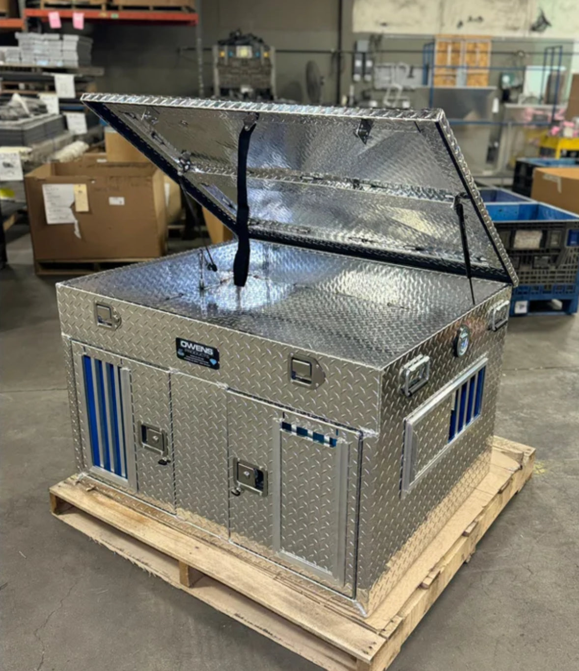 Owens 55079 Dog Box Hunter Series Double Compartment With Top Storage/UTV/ Standard Vents With Rear Vents