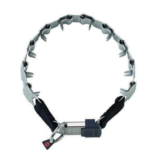 Herm Sprenger NeckTech Sport collar with ClicLock – stainless steel ergonomic training collar for secure and comfortable dog control"