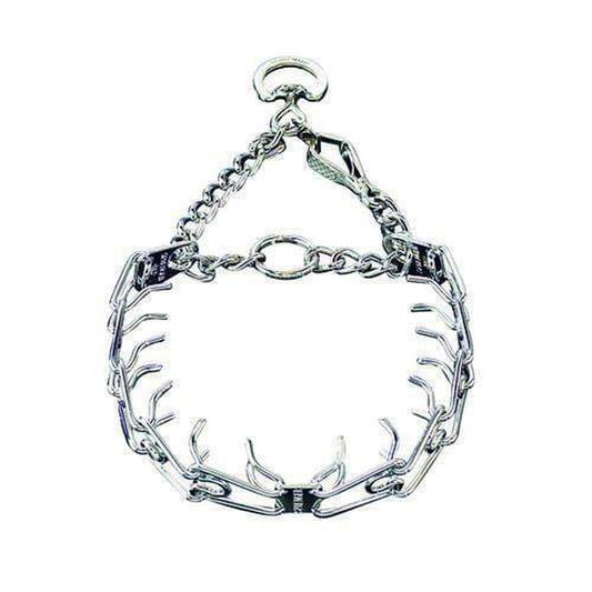 Herm Sprenger ULTRA-PLUS training collar with center-plate and assembly chain – high-quality stainless steel prong collar for effective dog training