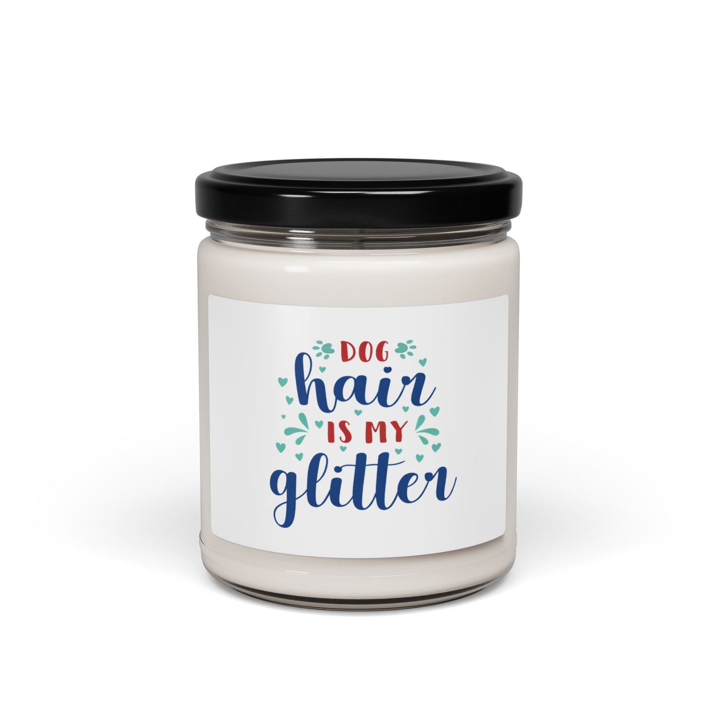 Dog Hair Is My Glitter Candle – Pet Odor Eliminating Soy Candle for Dog Lovers, Funny Dog Mom Home Decor Gift