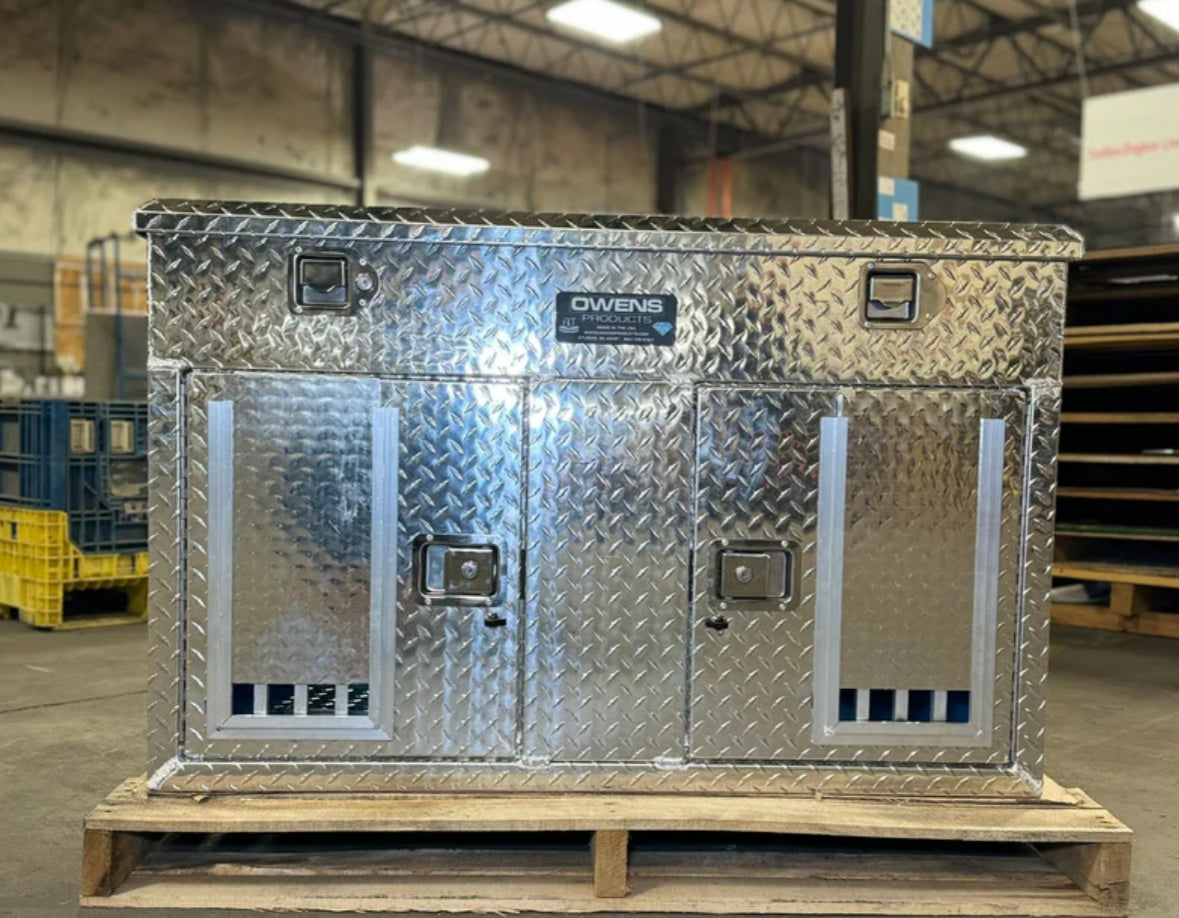 Owens 55079 Dog Box Hunter Series Double Compartment With Top Storage/UTV/ Standard Vents With Rear Vents