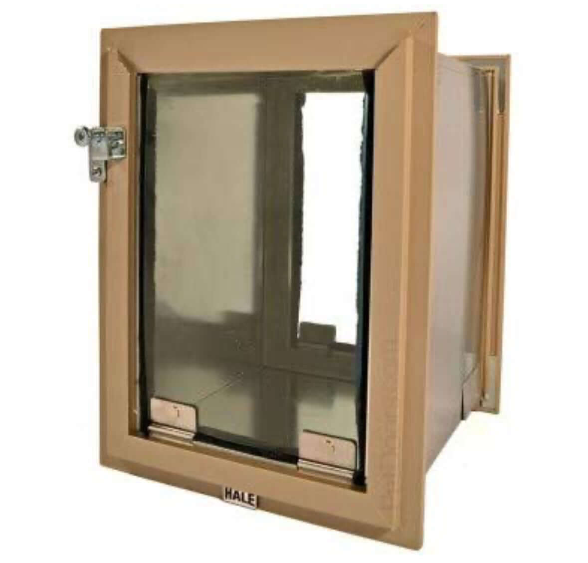 Pet door designed for walls, suitable for both dogs and cats, allowing easy access for pets while