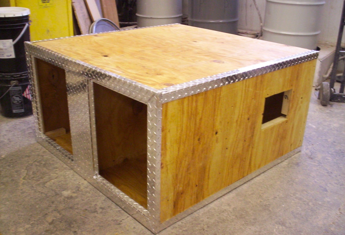 Owens DIY Series Double Compartment Dog Box 38W x 48D x 25H