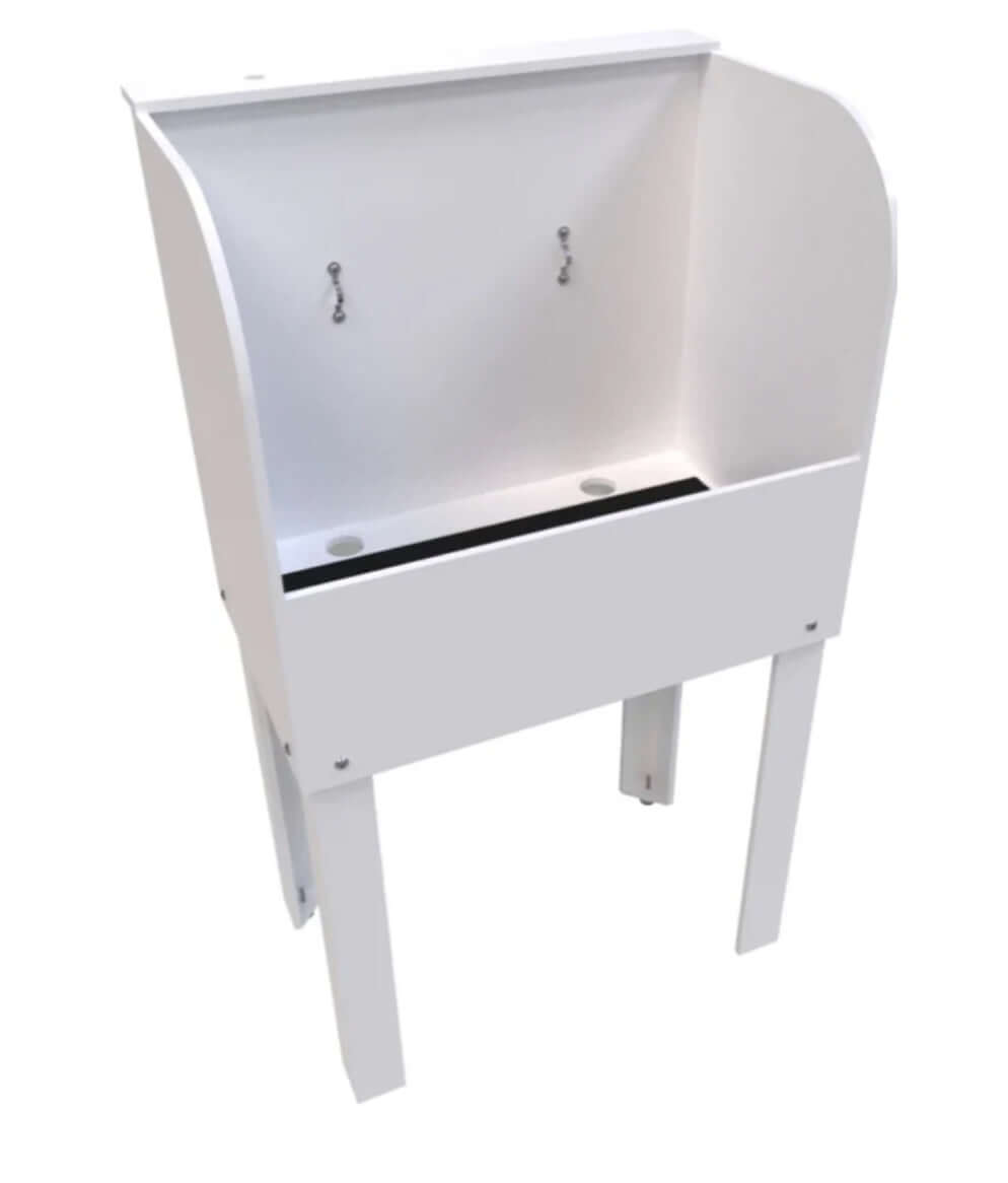 Poly Pet Tub Professional grooming tubs for for small and large dogs, with ramp and without ramp options for pet grooming stations