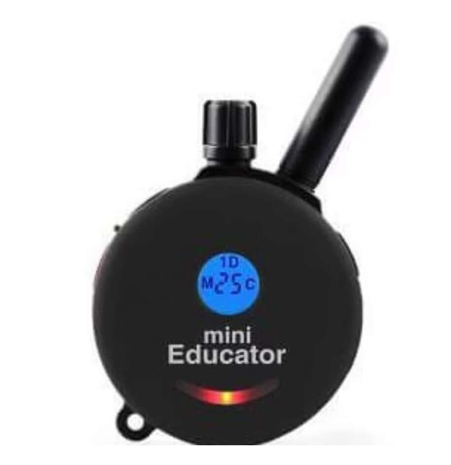 E-Collar ET 300/302 Mini Educator Replacement Transmitter – compact, waterproof remote control for dog training collars, featuring adjustable stimulation levels and ergonomic design.