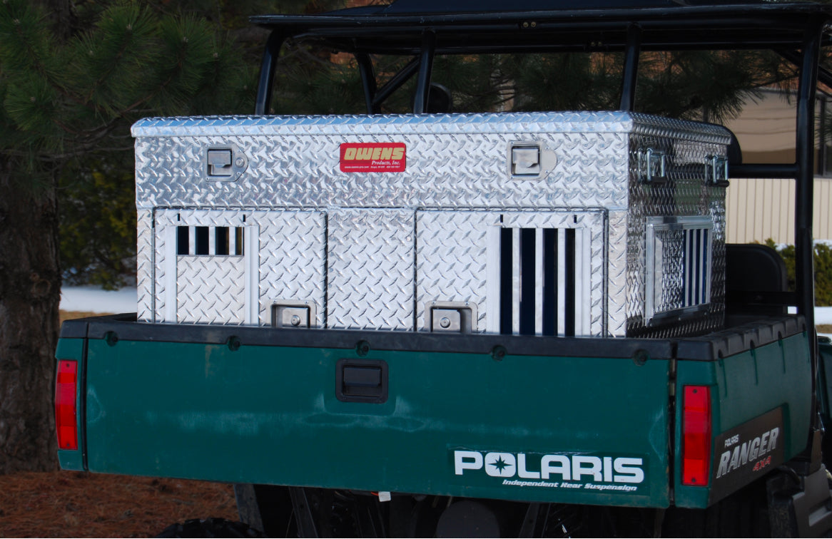 Owens 55079 Dog Box Hunter Series Double Compartment With Top Storage/UTV/ Standard Vents With Rear Vents