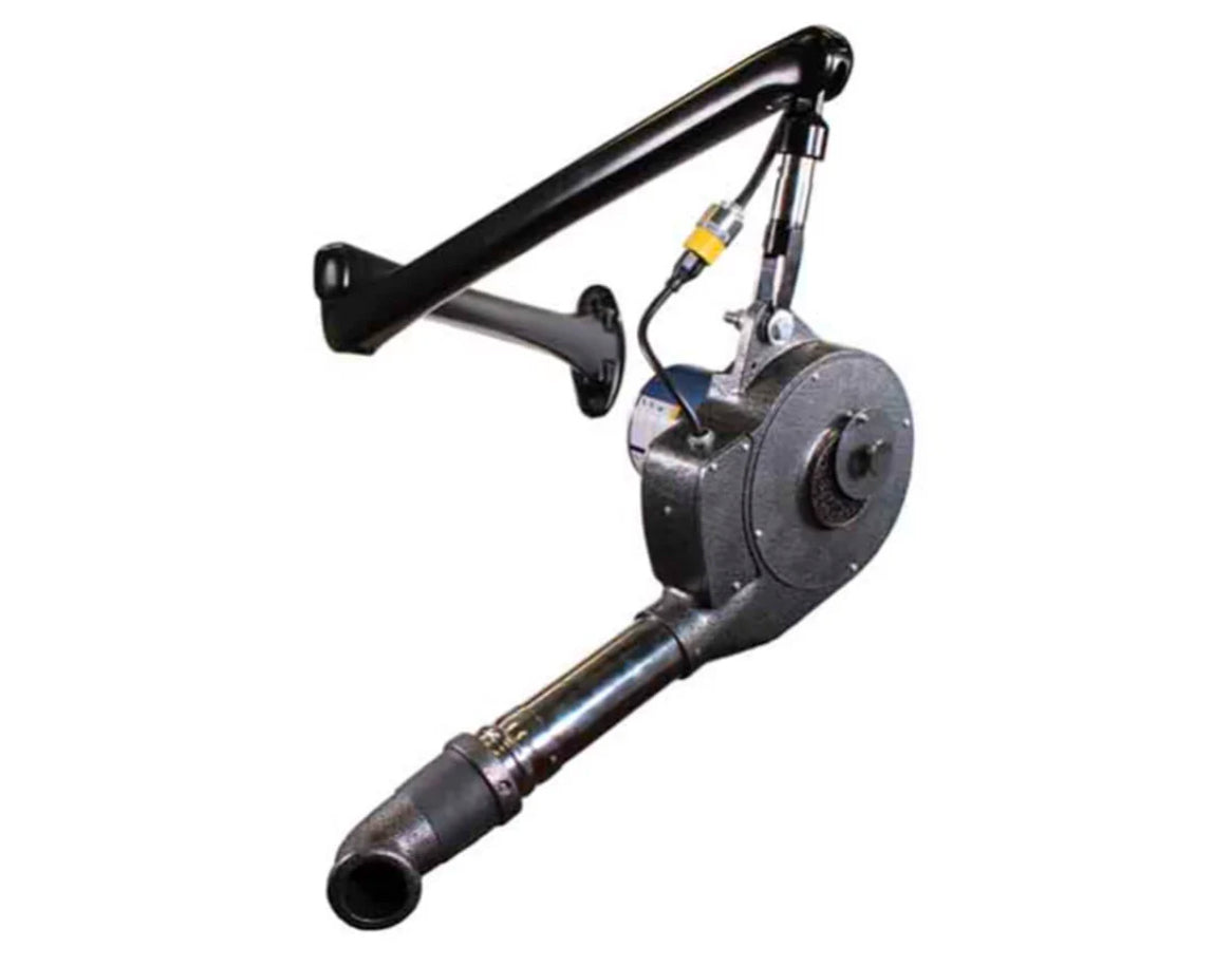 Speedy Dryer Rocket D-15 high-velocity pet dryer with 175 CFM airflow, 3-position heat control, and durable wall arm mount for space-saving grooming.