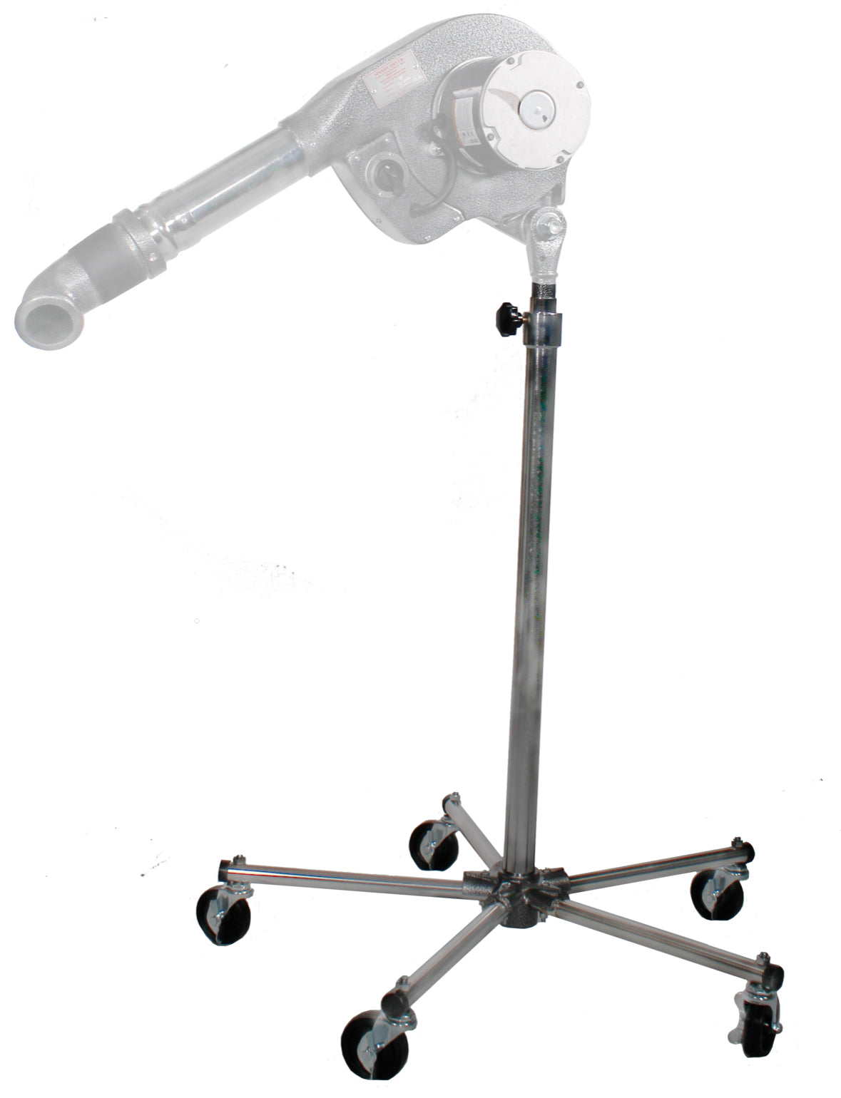 Speedy Dryers adjustable stand for pet and dog dryers, featuring height control and stable base for hands-free grooming