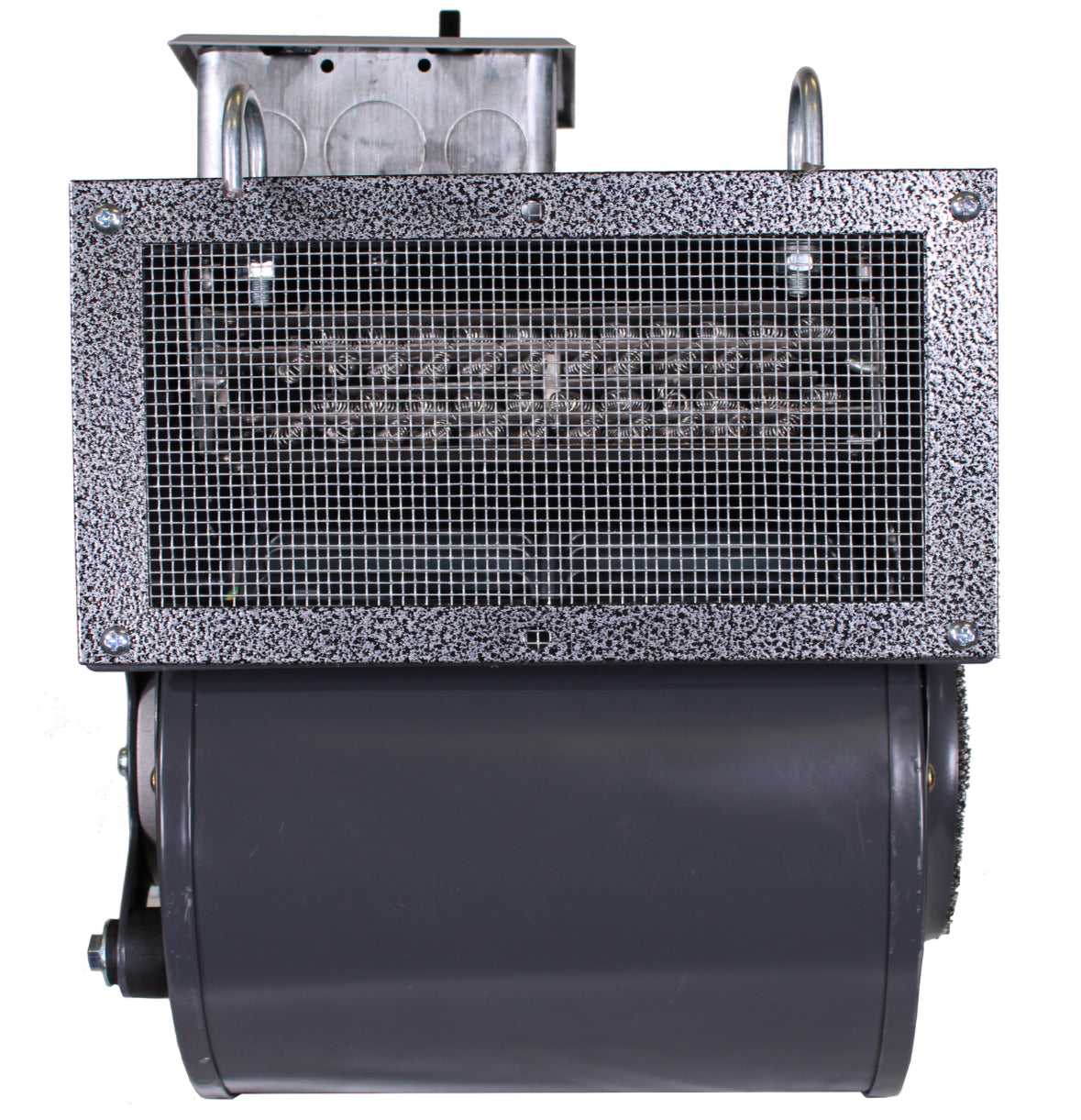 Speedy Dryers M-450N no-heat wide mouth dog cage dryer, providing gentle airflow for safe and efficient drying in larger pet cages.