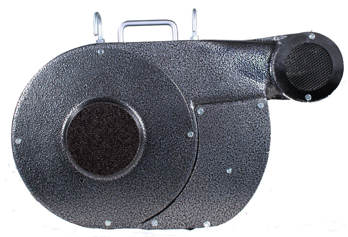 Speedy Dryers V-350X no-heat dog cage dryer with gentle airflow for safe, comfortable drying in pet cages.