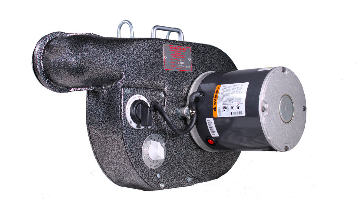 Speedy Dryer V-300X dog cage dryer with gentle airflow for safe, efficient drying in pet cages.