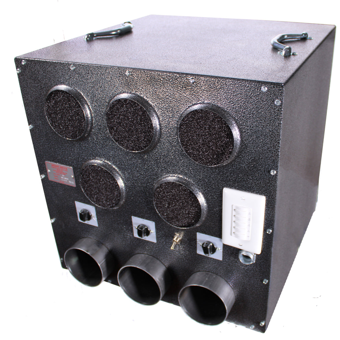 Speedy Dryers MC-3000 multi-dog cage dryer with heat, offering efficient drying for multiple pets with adjustable temperature settings.