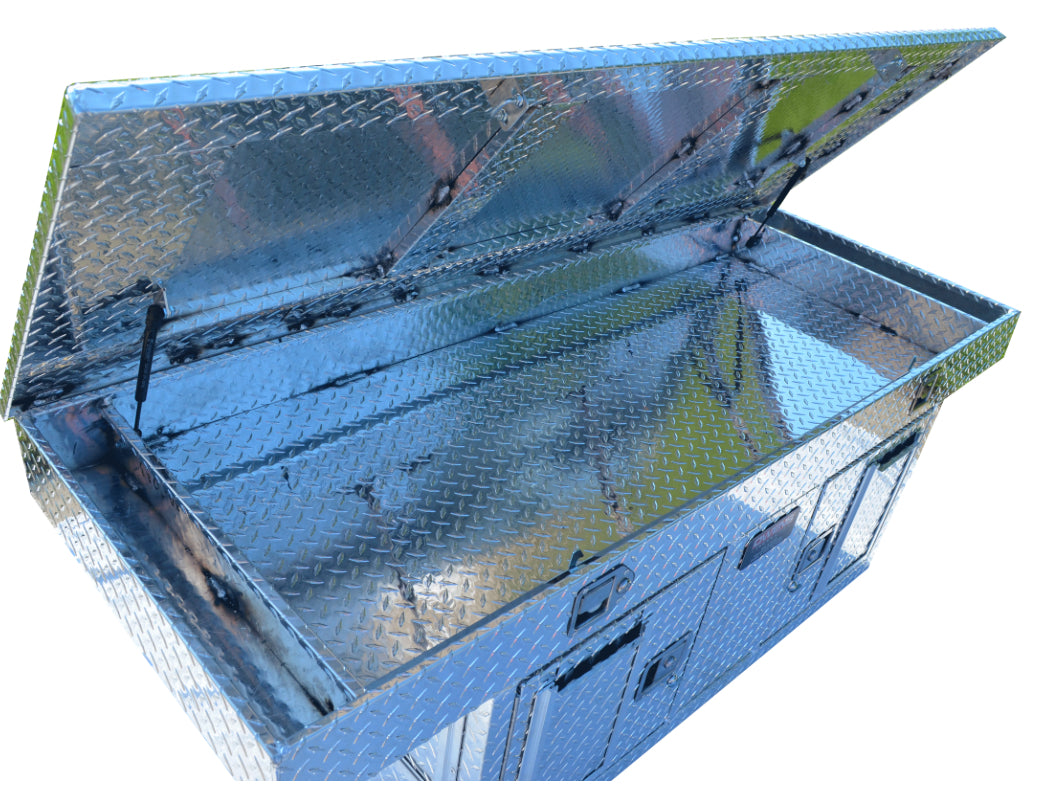 Owens Dog Box Hunter Series Double Compartment With Top Storage Crossover Standard Vents