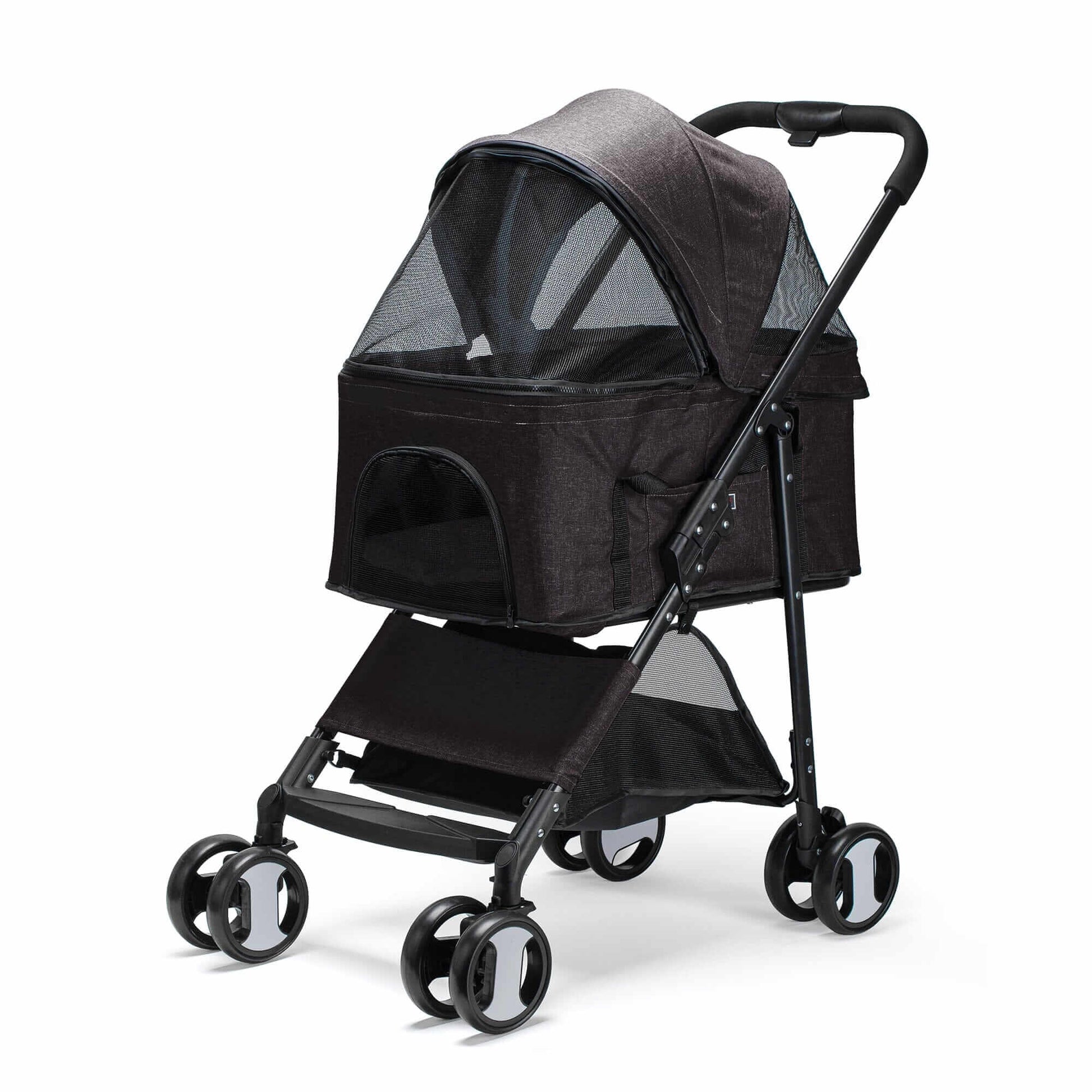 Executive pet stroller with removable cradle – luxury pet transport with comfort, safety, and convenience for small dogs and cats