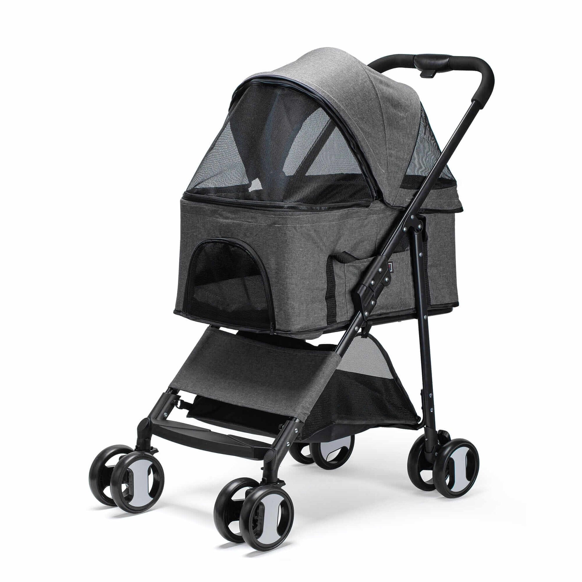 Executive pet stroller with removable cradle – luxury pet transport with comfort, safety, and convenience for small dogs and cats