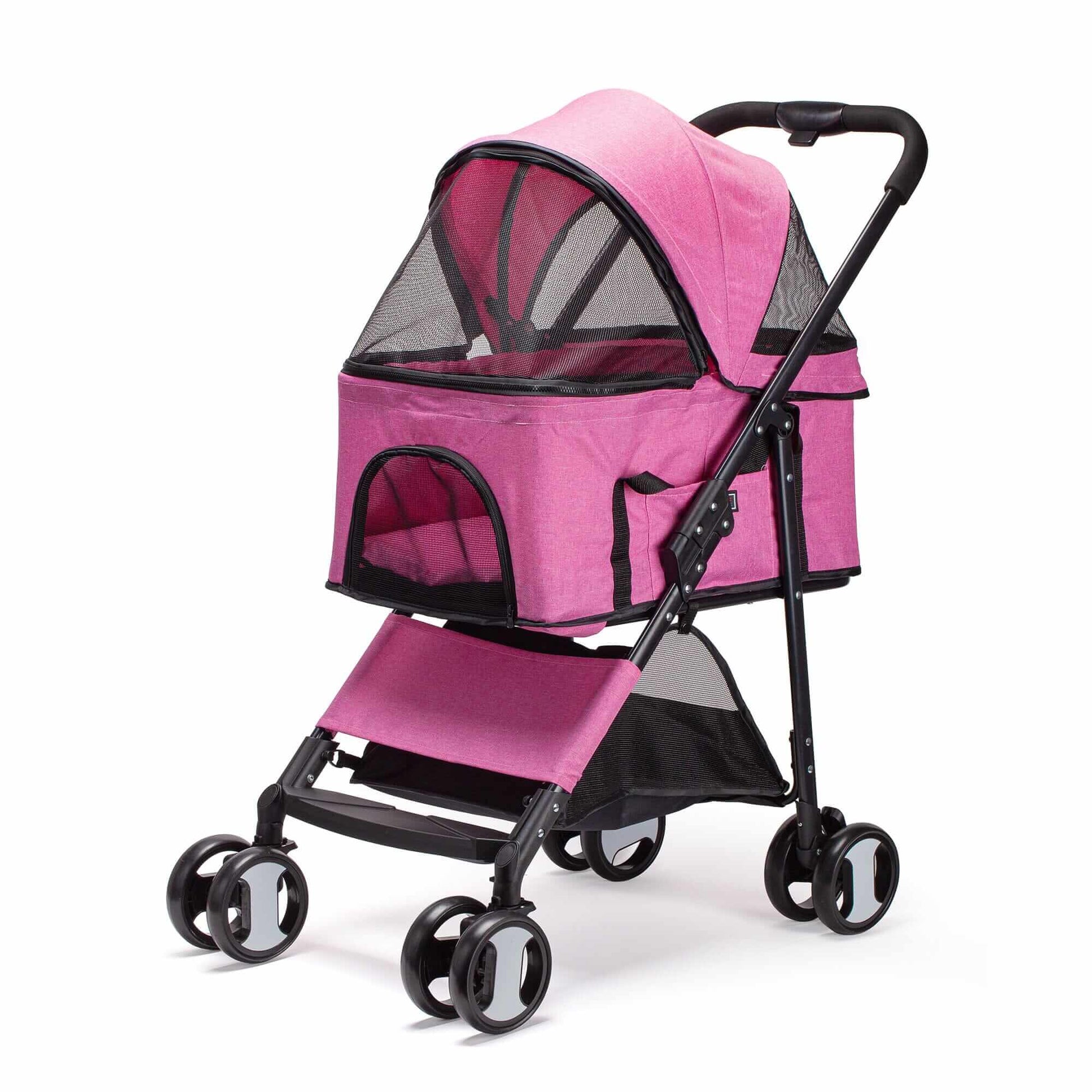 Executive pet stroller with removable cradle – luxury pet transport with comfort, safety, and convenience for small dogs and cats