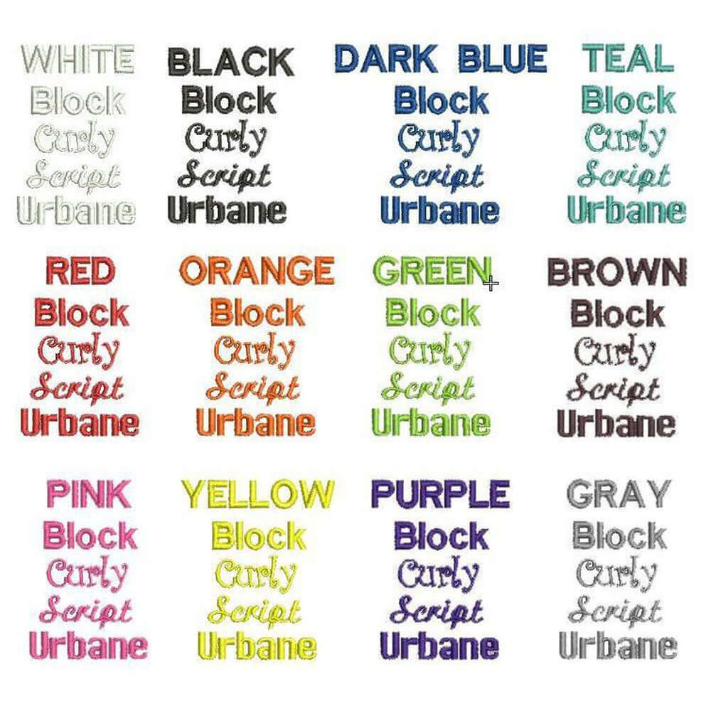 Colors to choose from to put on your dog patches