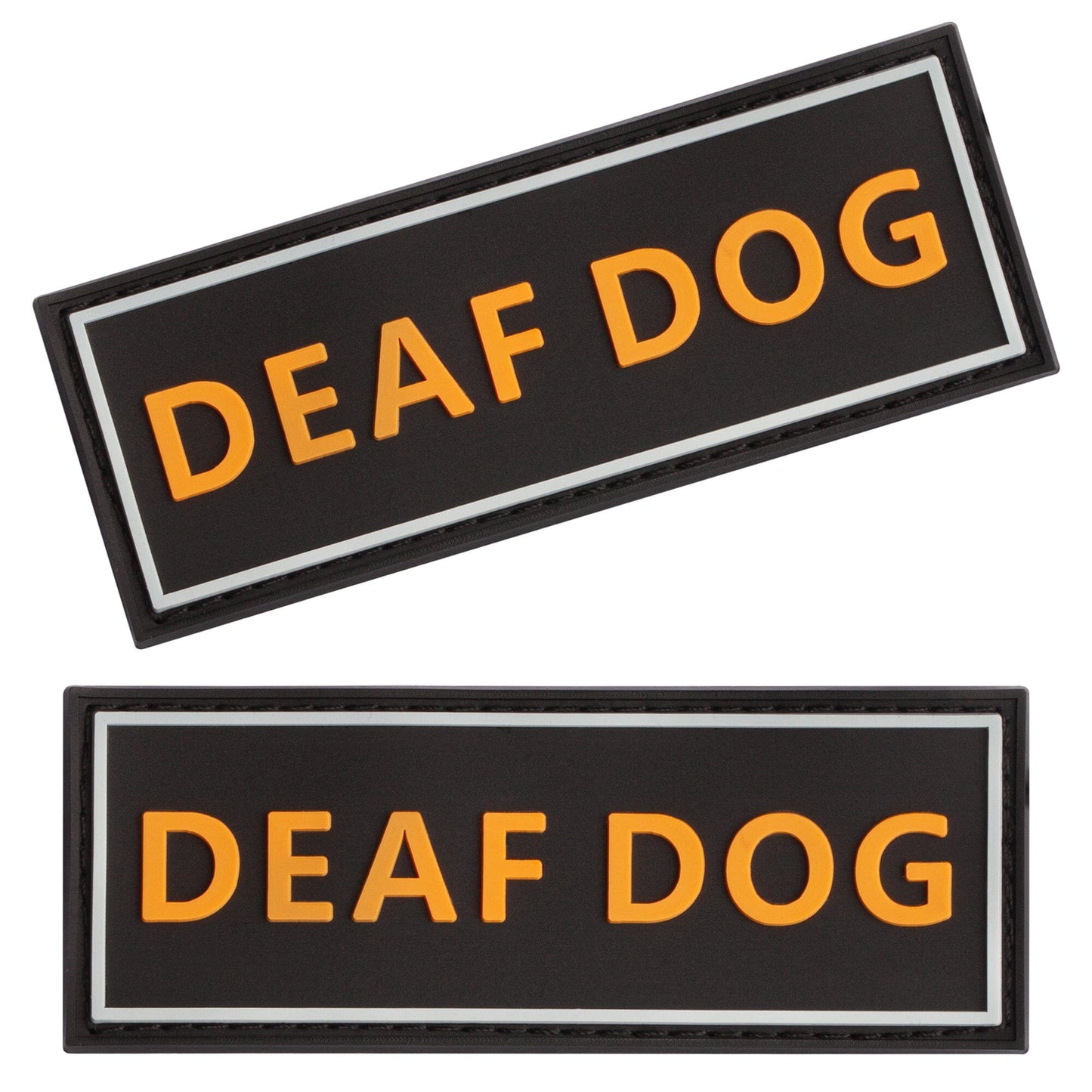 dogline 3D rubber removable patches for dog harness and vest – customizable, durable identification patches for service and working dogs