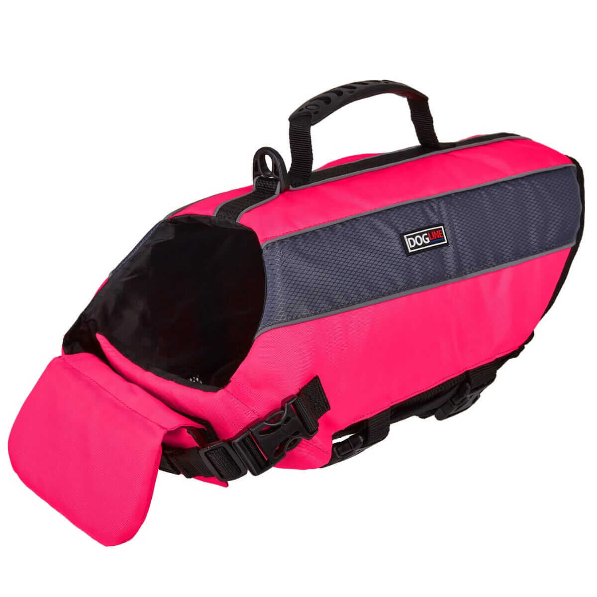 Dog life vest flotation device with adjustable straps and buoyant design for water safety