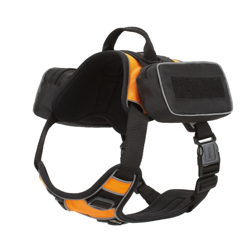 Quest removable utility saddlebags for dogs with built-in waste bag dispenser – durable, lightweight gear for hiking, walking, and travel