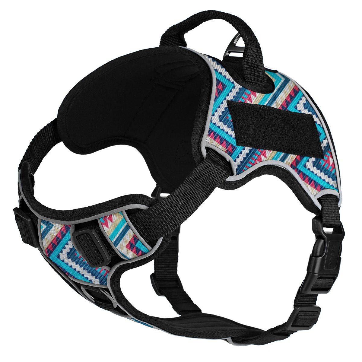 Dogline Quest no-pull dog harness – multi-purpose, adjustable harness for training, walking, and control with front and back leash clips