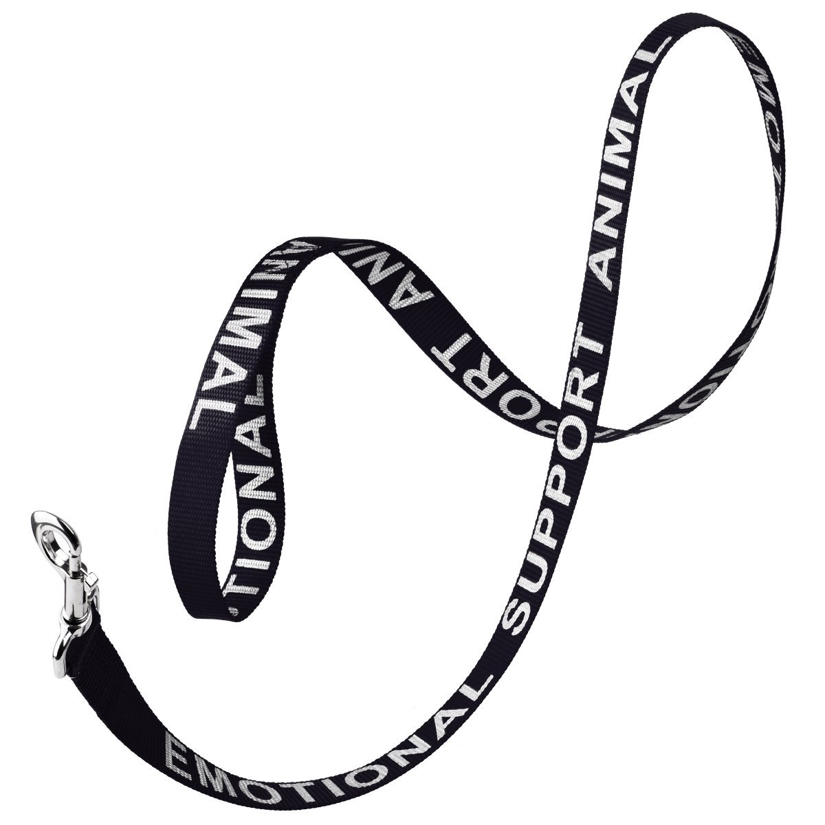 Reflective nylon dog leash with high-visibility stitching and durable hardware for safe nighttime walks"