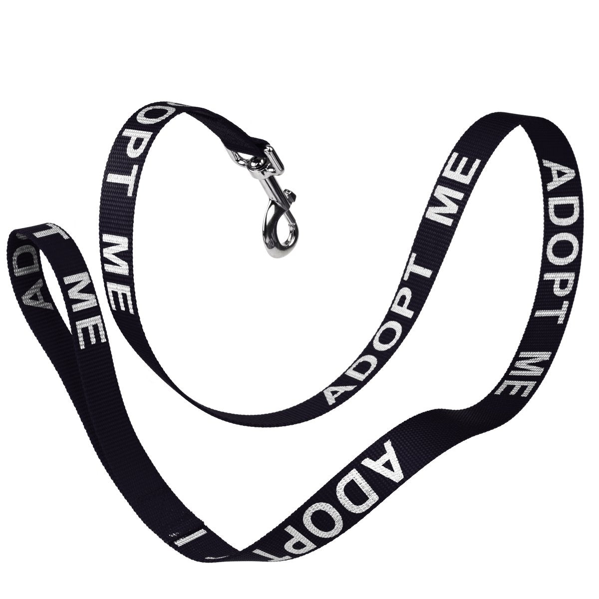 Reflective nylon dog leash with high-visibility stitching and durable hardware for safe nighttime walks"