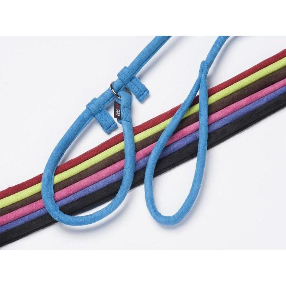 Fabric slip leads for dogs, round design, 8 color options