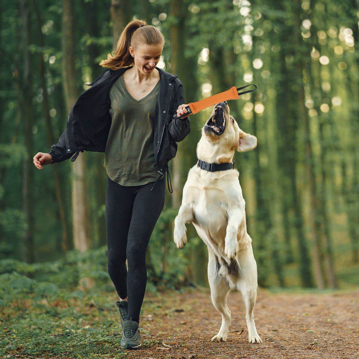 Viper French Linen Tug durable dog tug toy made from natural linen fibers for interactive play and chewing