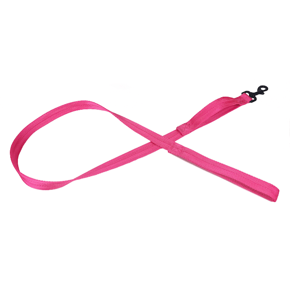 Durable nylon flat dog leash with built-in traffic handle – strong, comfortable grip for everyday walks and close control in busy areas