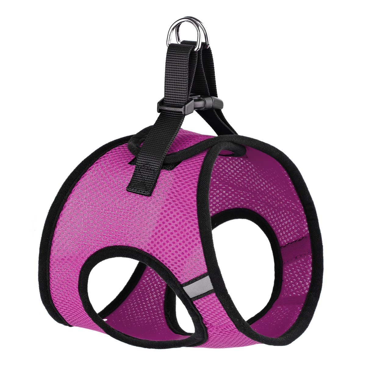 York mesh dog harness with breathable padding and adjustable fit for small to medium breeds"