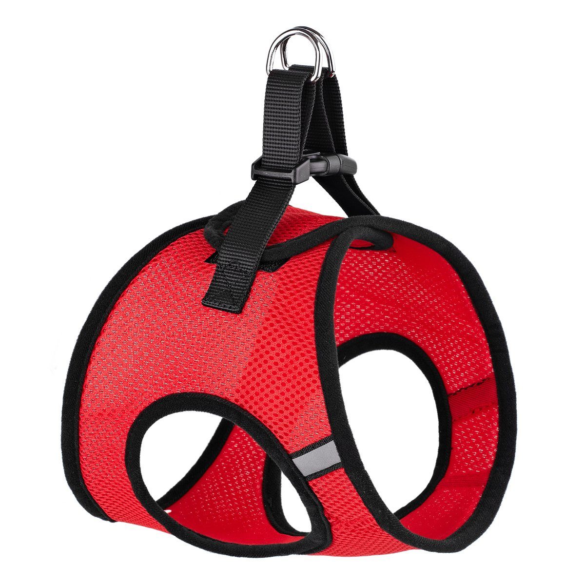 York mesh dog harness with breathable padding and adjustable fit for small to medium breeds"