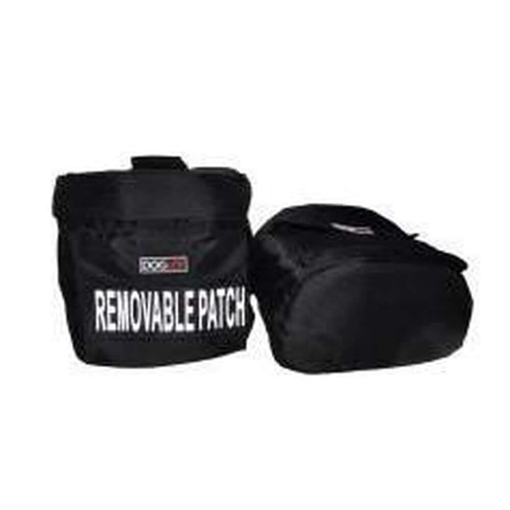 Removable utility side bags attached to a working dog harness