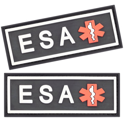 Dogline ESA dog 3D rubber patches – durable identification patches for emotional support animal gear
