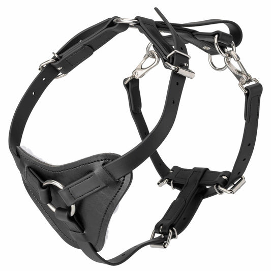 Viper Surge Biothane working dog harness with stainless steel hardware, waterproof and heavy-duty design for professional use"
