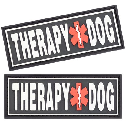 dogline 3D rubber removable patches for dog harness and vest – customizable, durable identification patches for service and working dogs