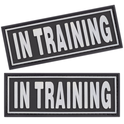 dogline 3D rubber removable patches for dog harness and vest – customizable, durable identification patches for service and working dogs