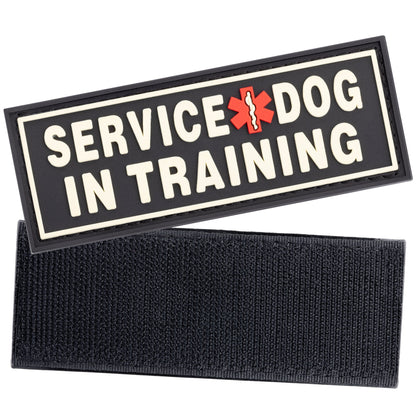 dogline 3D rubber removable patches for dog harness and vest – customizable, durable identification patches for service and working dogs