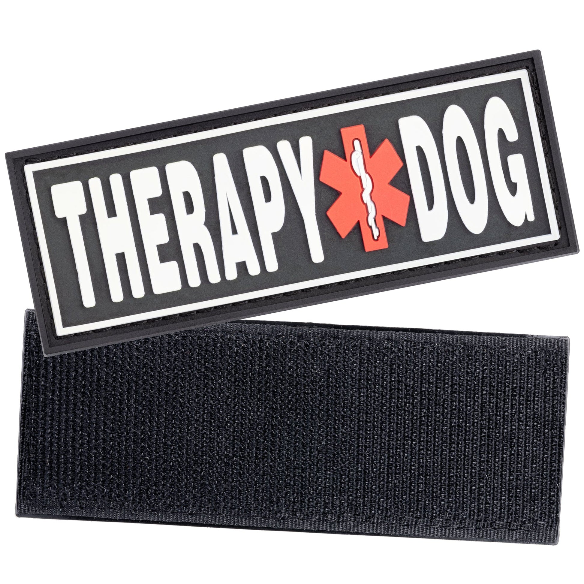 dogline 3D rubber removable patches for dog harness and vest – customizable, durable identification patches for service and working dogs