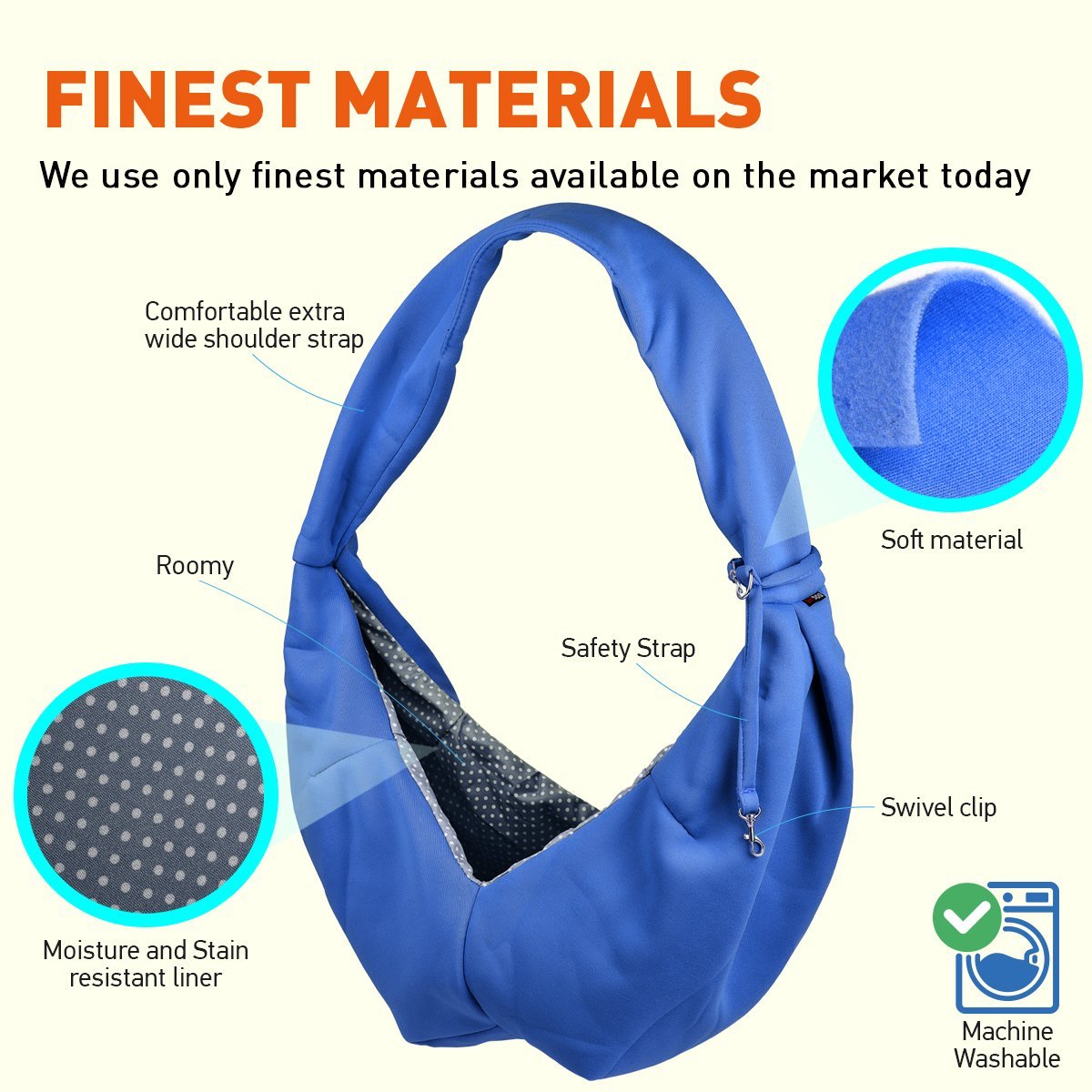 Comfortable pet slings for carrying small dogs and cats – hands-free, adjustable, and stylish pet carriers