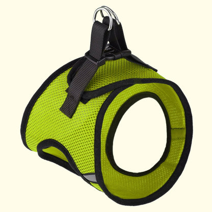 York mesh dog harness with breathable padding and adjustable fit for small to medium breeds"